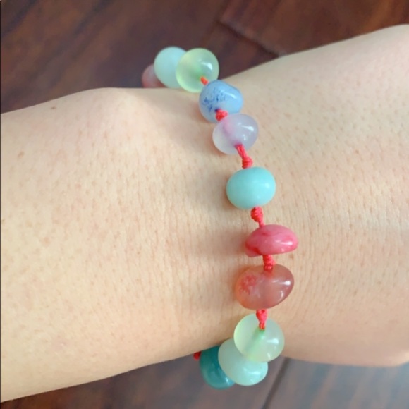 Adjustable Beaded Gemstone Bracelet - Picture 5 of 5